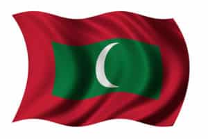 Landesfahne der Malediven