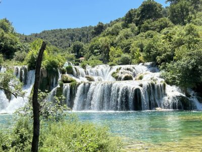 Schwimmen in den Plitvicer Seen