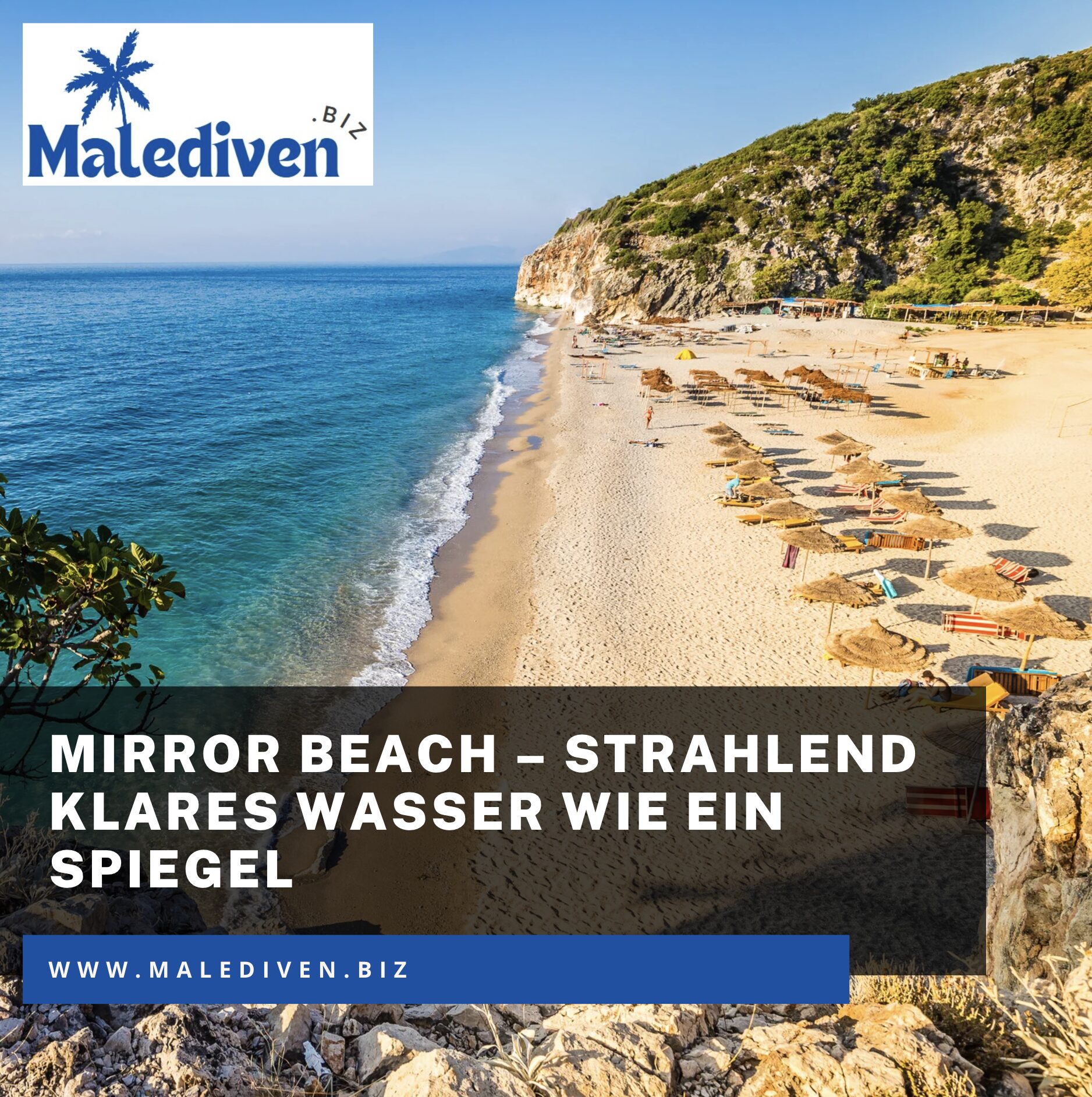 Mirror Beach – Strahlend klares Wasser wie ein Spiegel Mirror Beach – Strahlend klares Wasser wie ein Spiegel